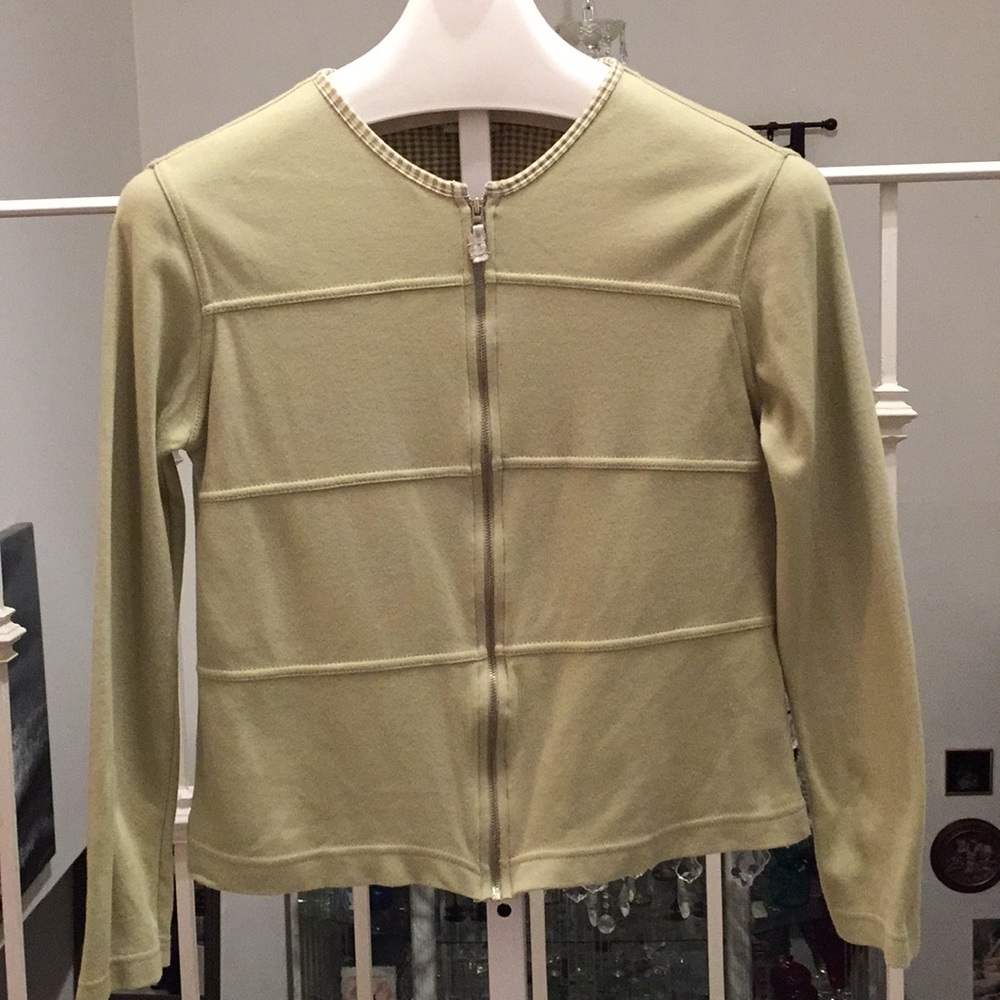 Bobbie Brooks🥳HP🥳Green & white checkered Jacket